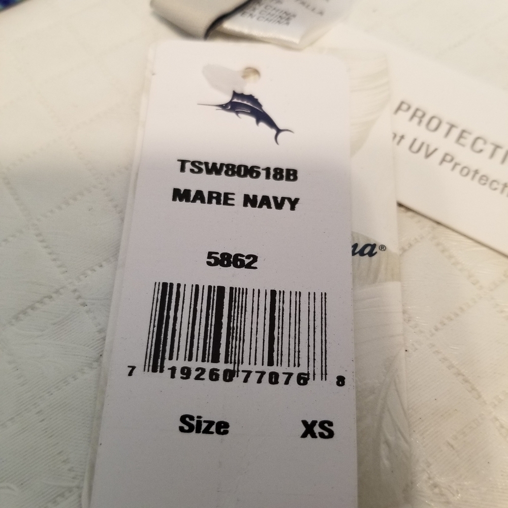 Tommy Bahama  Women Swim Bottom Reversible Navy Size XS UPF 50 NWT - Picture 7 of 8